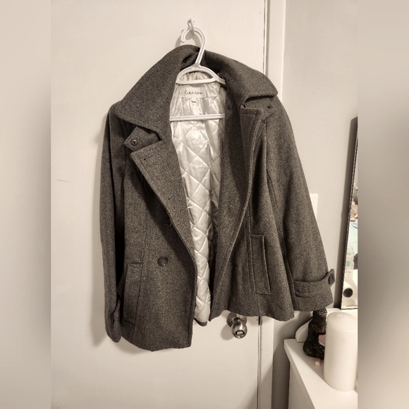 CALVIN KLIEN, grey whool jacket size 6 - Picture 1 of 7